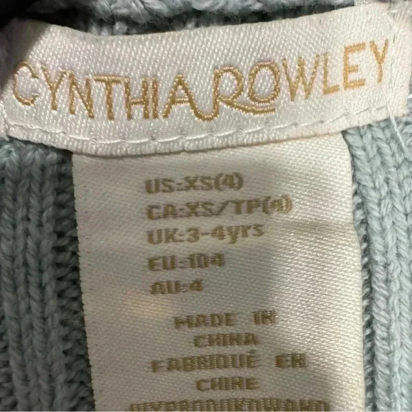 Cynthia Rowley Girls Sweater Dress Size 4 Deer Sunflower Print - Picture 5 of 10